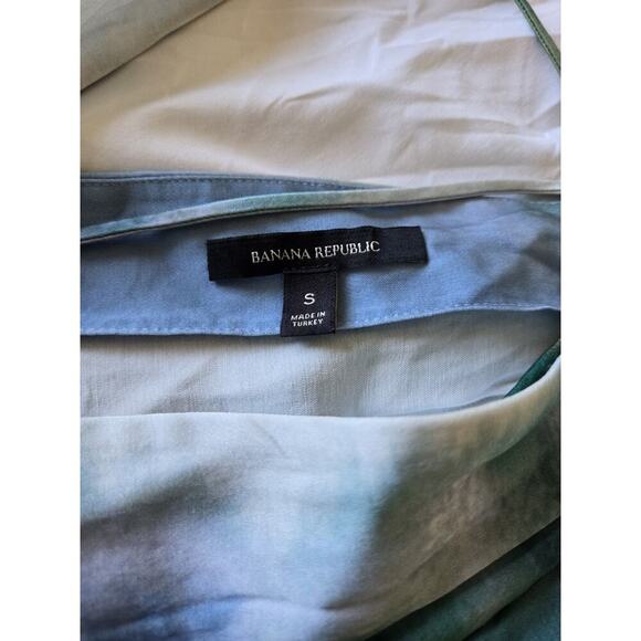 Banana Republic Jessie Satin Midi Dress Women Small TieDye Goddess Boho Ethereal - Picture 5 of 10